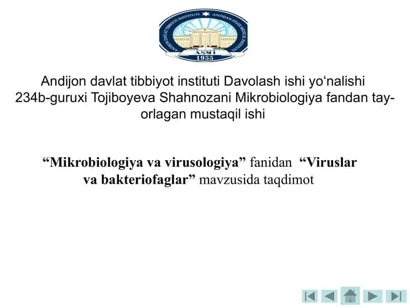 Viruslar va Bakteriofaglar