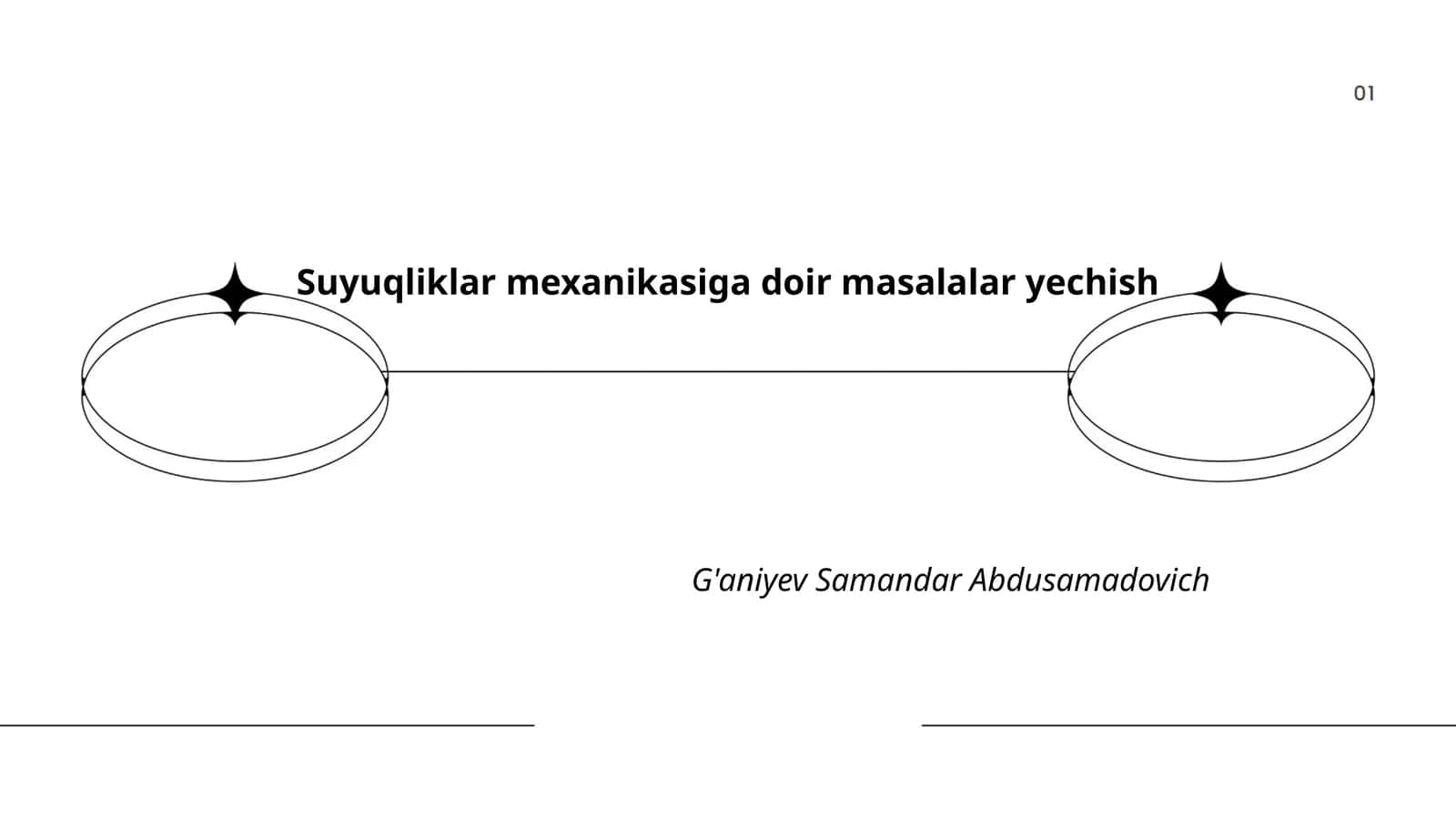 Suyuqliklar mexanikasiga doir masalalar yechish