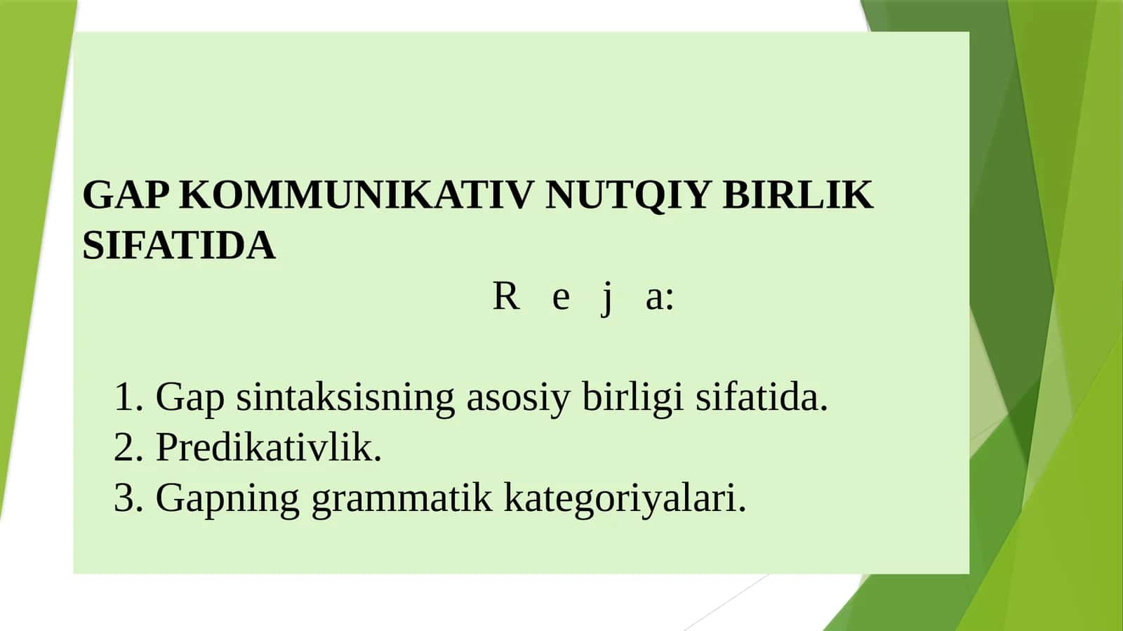 GAP KOMMUNIKATIV NUTQIY BIRLIK SIFATIDAR