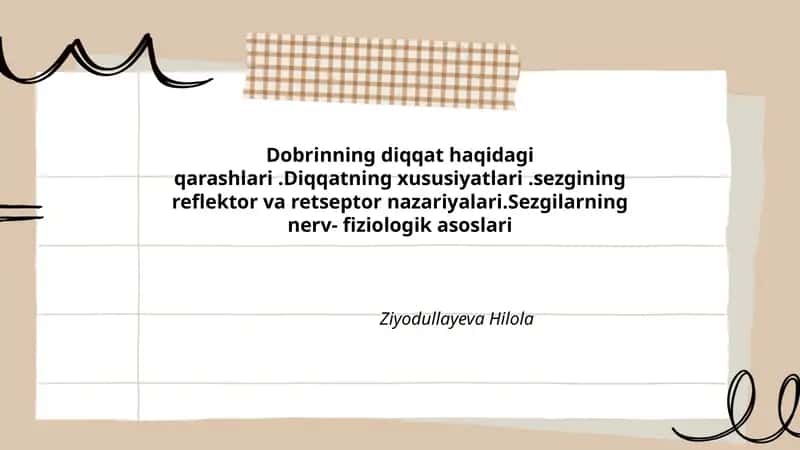 Diqqatning Sezgisi