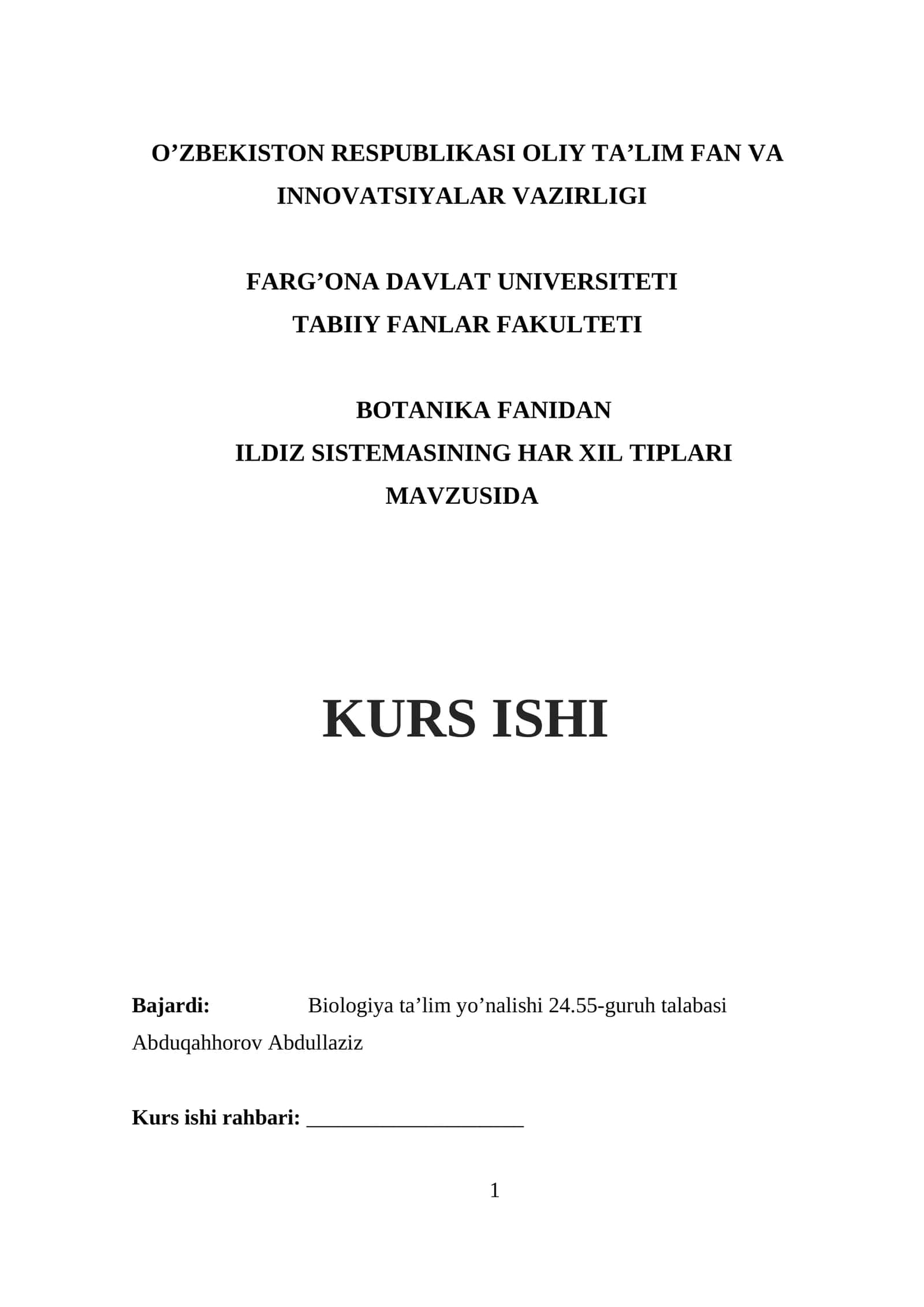 ildiz sistemasining har xil tiplari