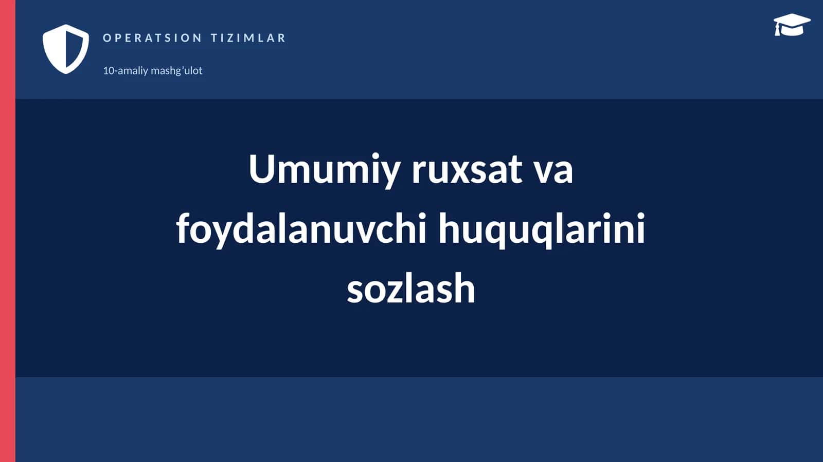 OPERATSION TIZIMLAR