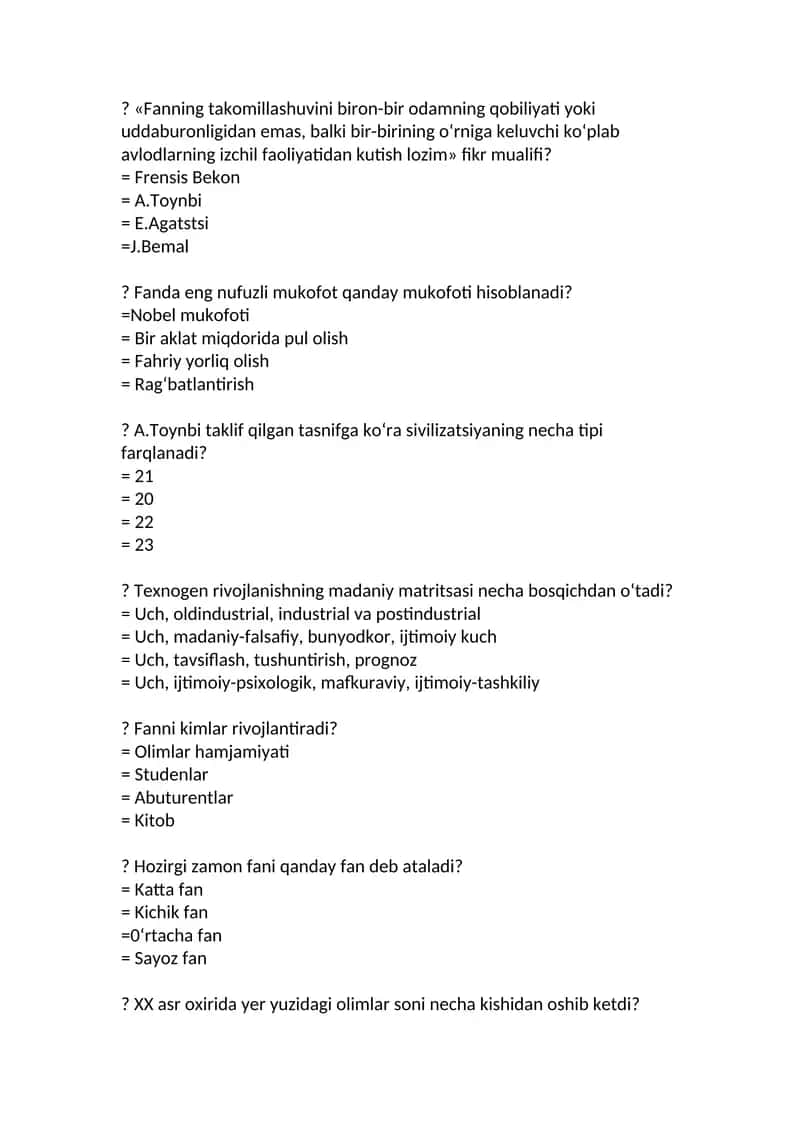Tekhnologik rivojlanishning madaniy matritsasi
