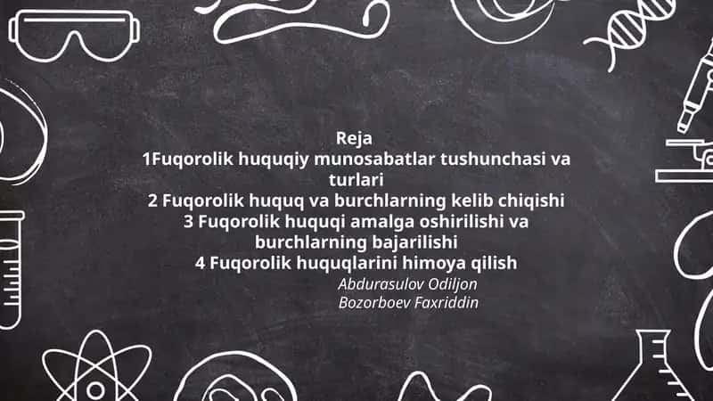 Fuqorolik huquqiy munosabatlar tushunchasi va turlari