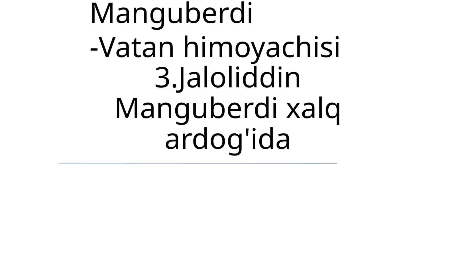 Jaloliddinning Bolaligi
