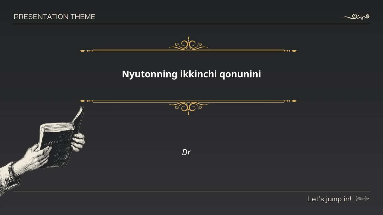 Nyutonning ikkinchi qonunini