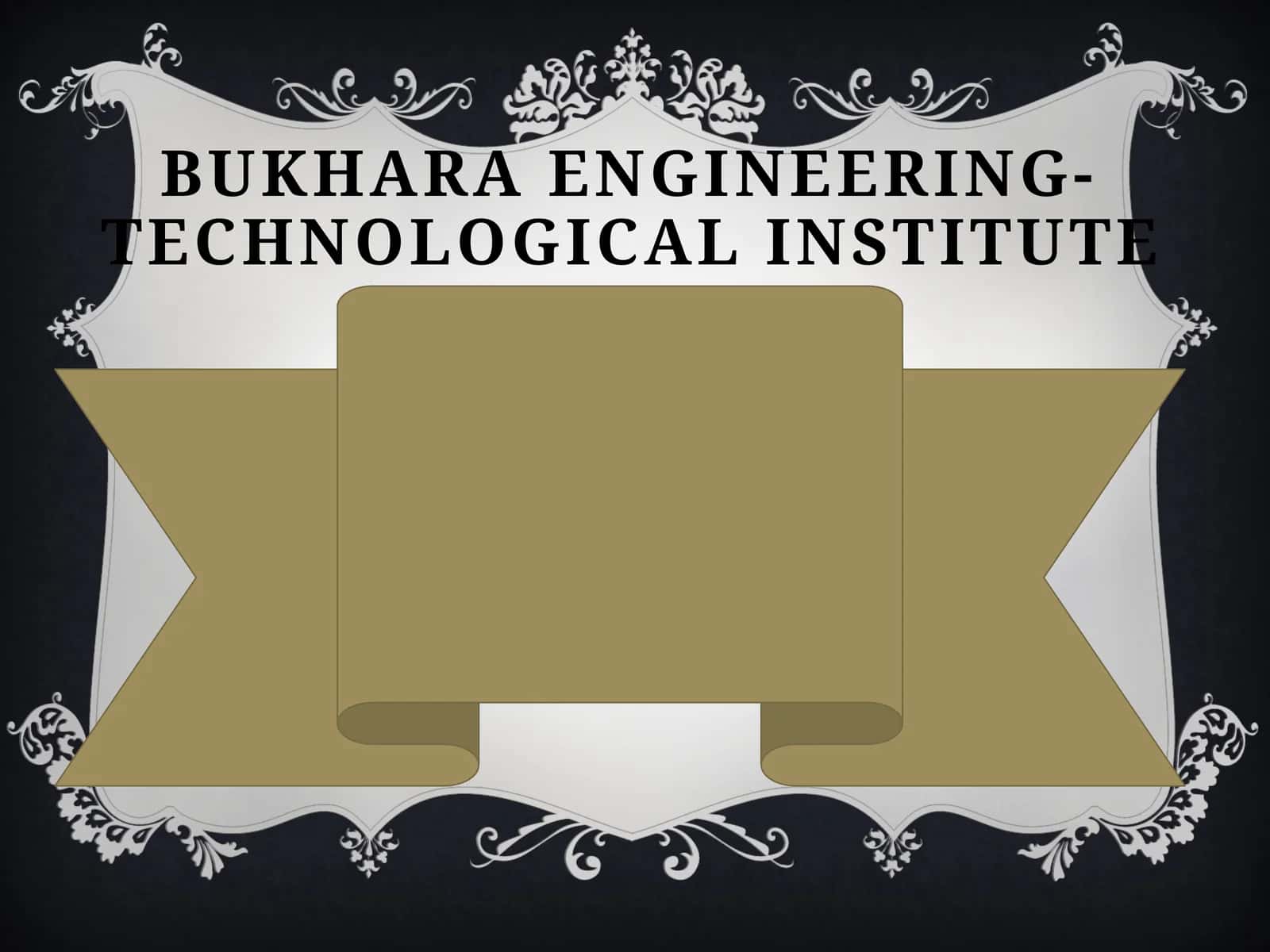 Bukhara engineering-technological institute