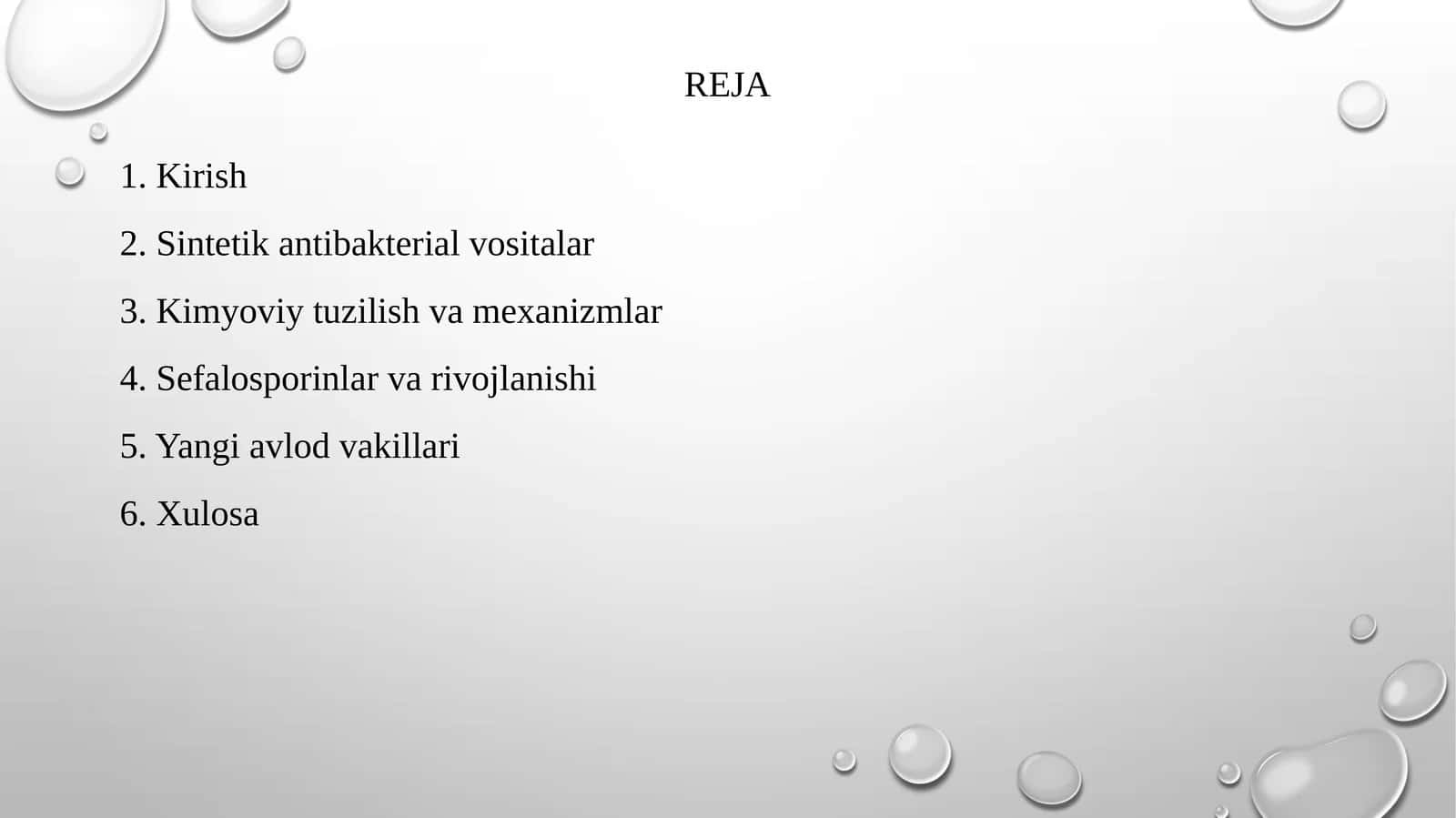 Sintetik antibakterial vositalar