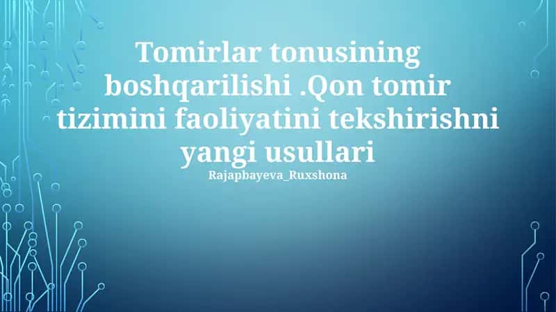Yangi biomarkerlar va funktsional tahlillar