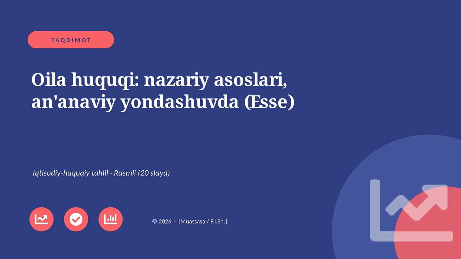 Oila huquqi: nazariy asoslari, an'anaviy yondashuvda (Esse)