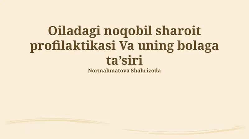 Psixologik zo'ravonlik va uning oqibatlari