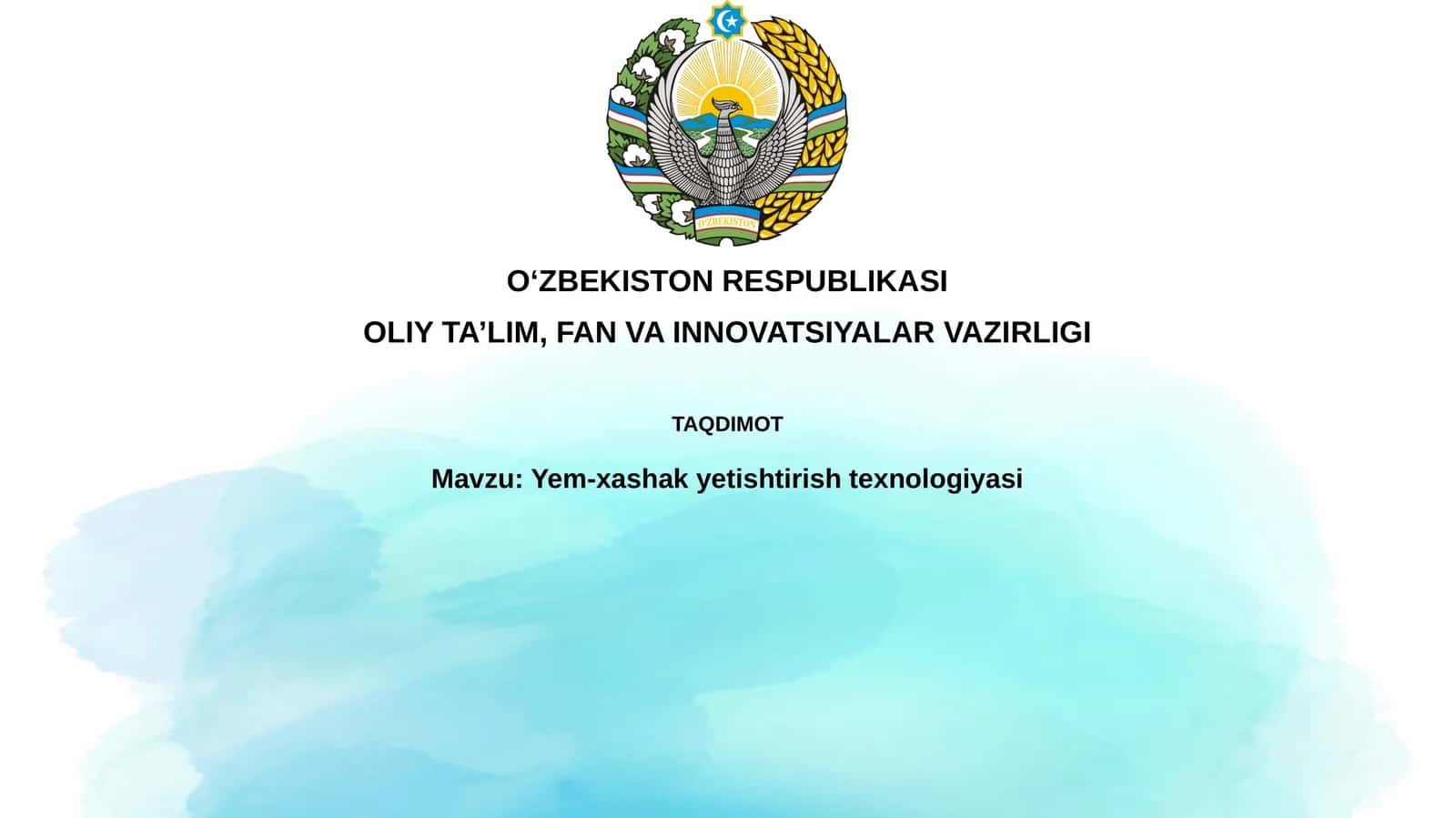 Yem-xashak yetishtirish texnologiyasi