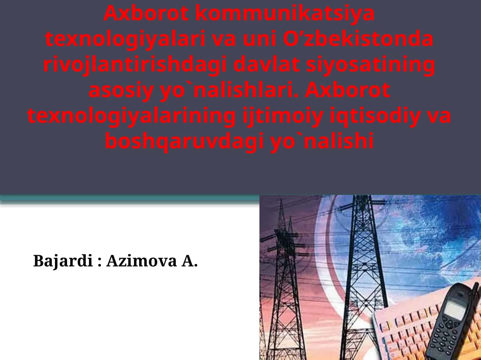 OCHIQ AXBOROT JAMIYATINI