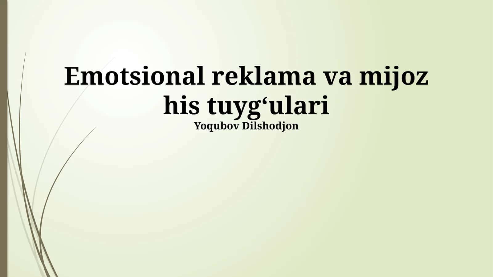 Hissiy Reklama Texnikalari