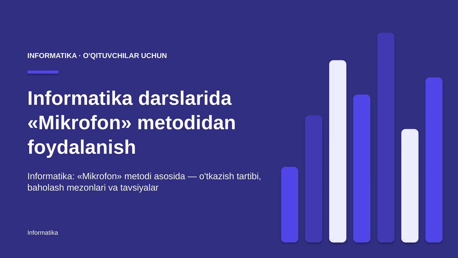 informatika darslarida mikrofon metodidan foydalanish 4626