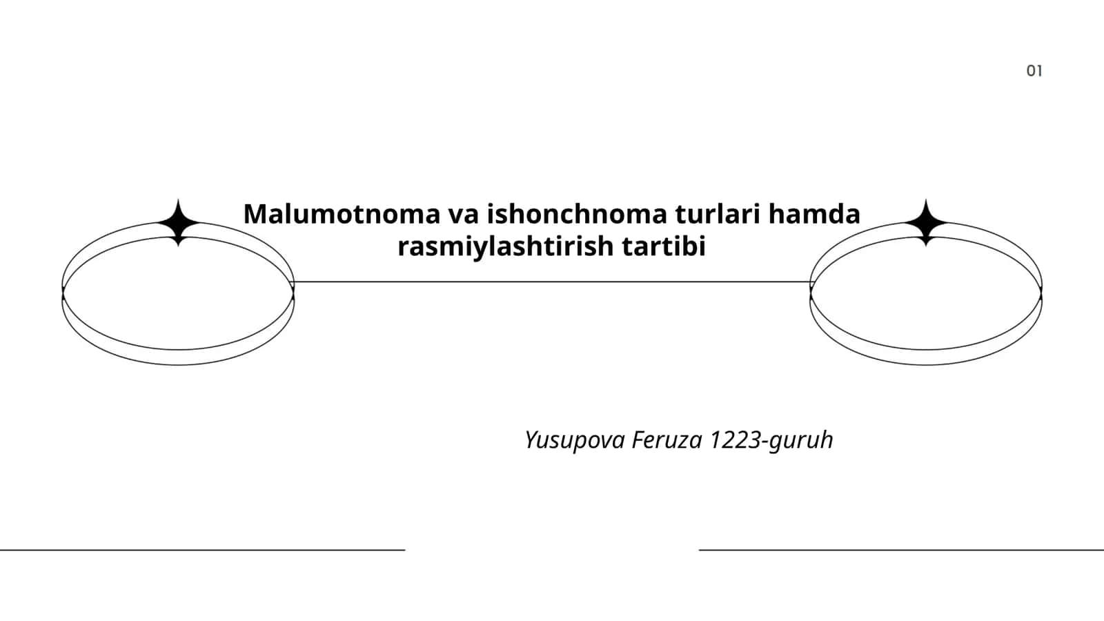 Malumotnoma va ishonchnoma turlari hamda rasmiylashtirish tartibi
