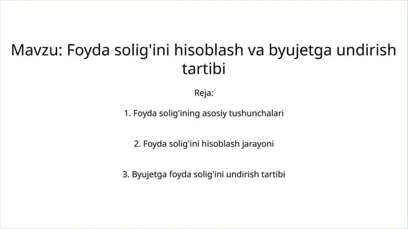 Foyda solig'i