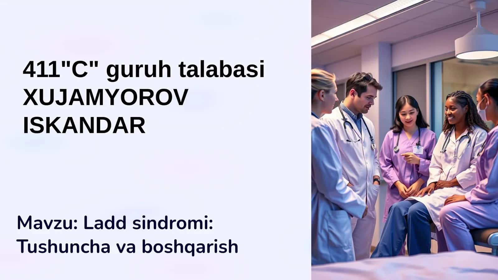 Ladd sindromi: Tushuncha va boshqarish