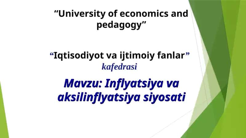 Inflyatsiyavaaksilinflyatsiyasiyosati