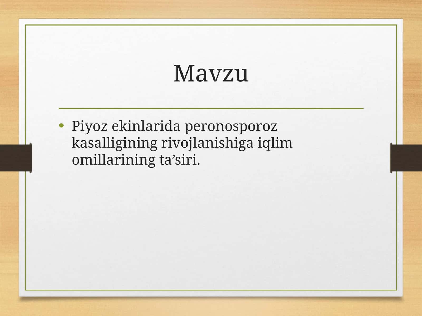 Peronosporoz piyoz kasalliklari