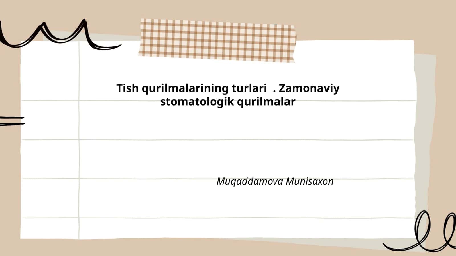 Tish qurilmalarining turlari. Zamonaviy stomatologik qurilmalar