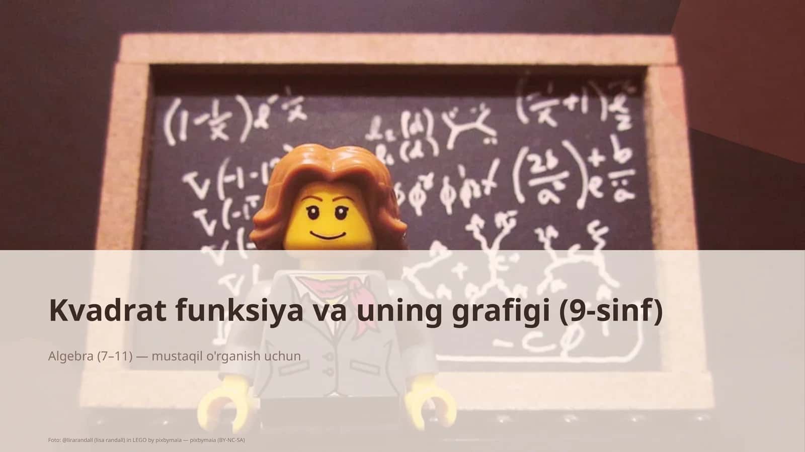 Kvadrat funksiya va uning grafigi (9-sinf)