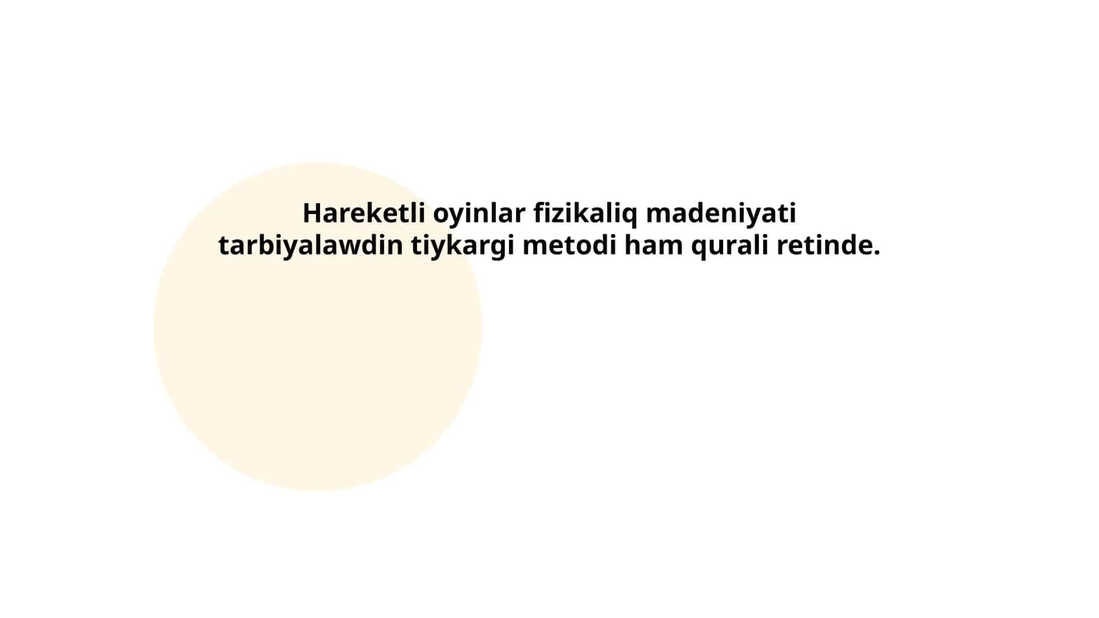 Harakatli o'yinlar fizikaliq madeniyati tarbiyalari