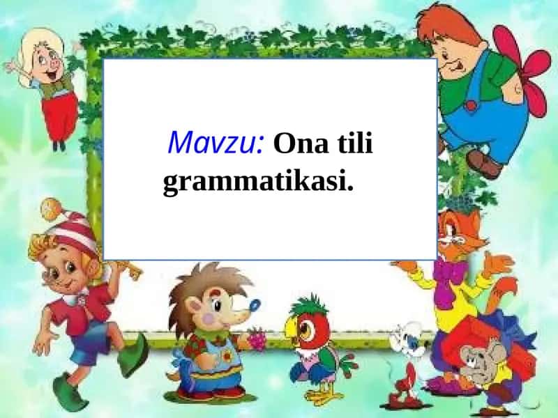 Ona tili grammatikasi