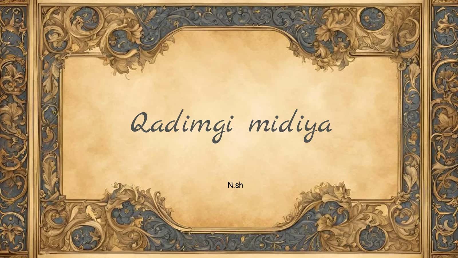 Qadimgi midiya