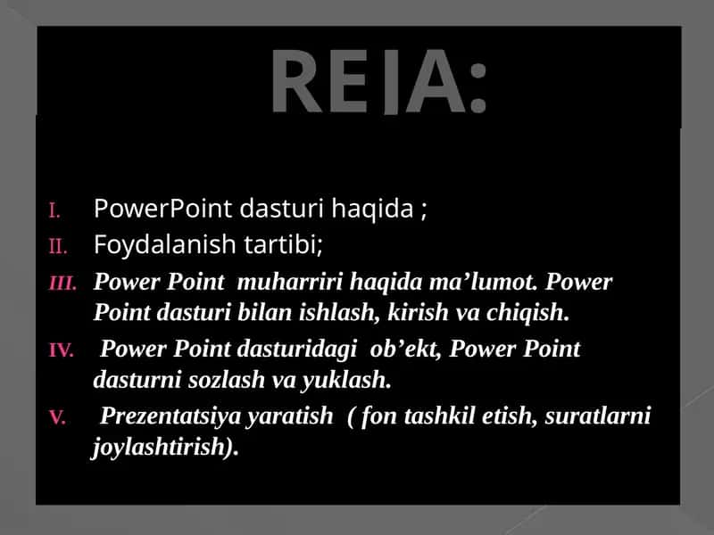 PowerPoint dasturi