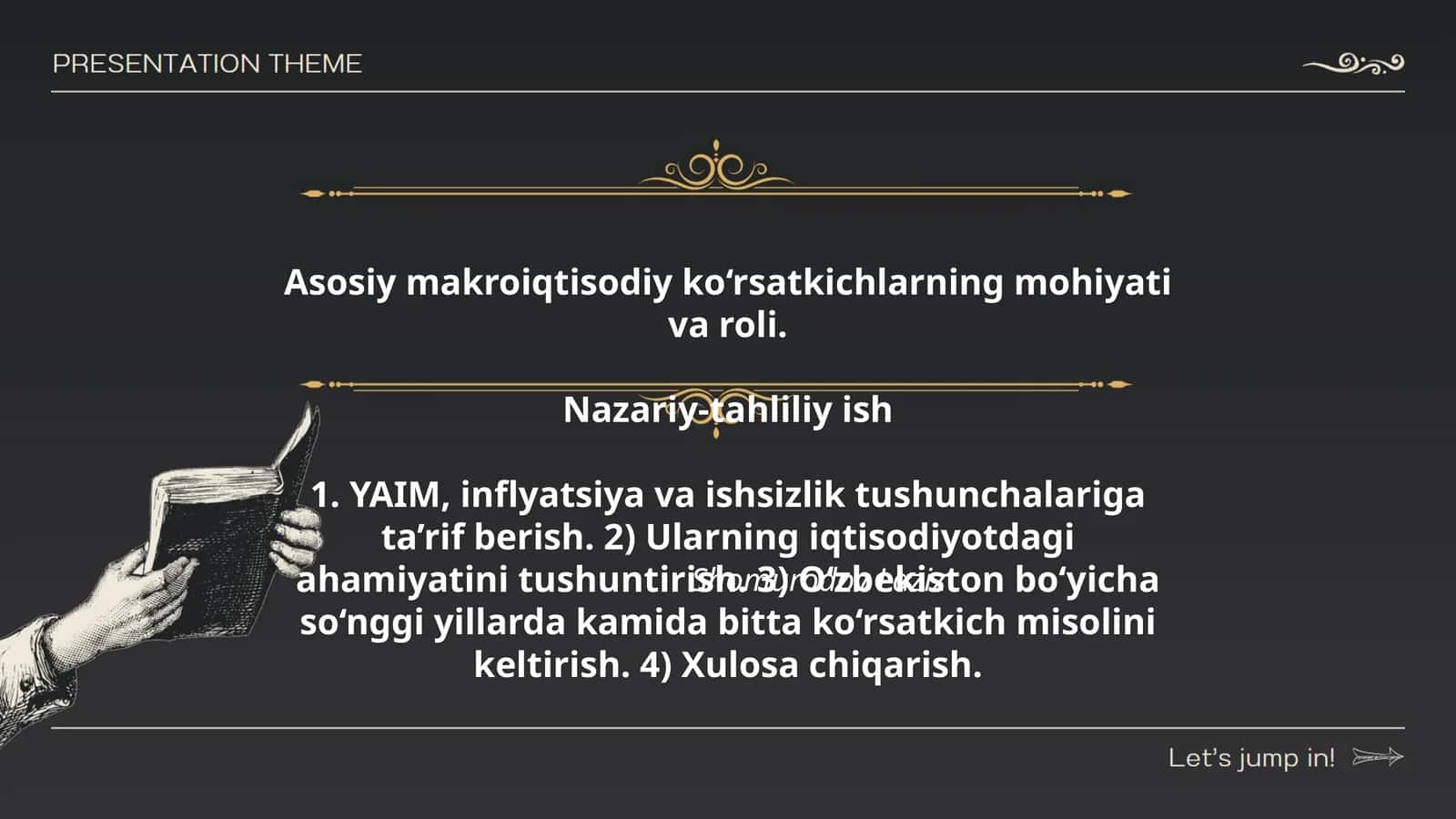 Asosiy makroiqtisodiy ko‘rsatkichlarning mohiyati va roli