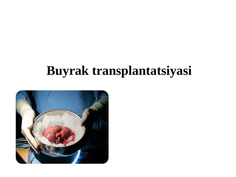 Buyrak transplantatsiyasi