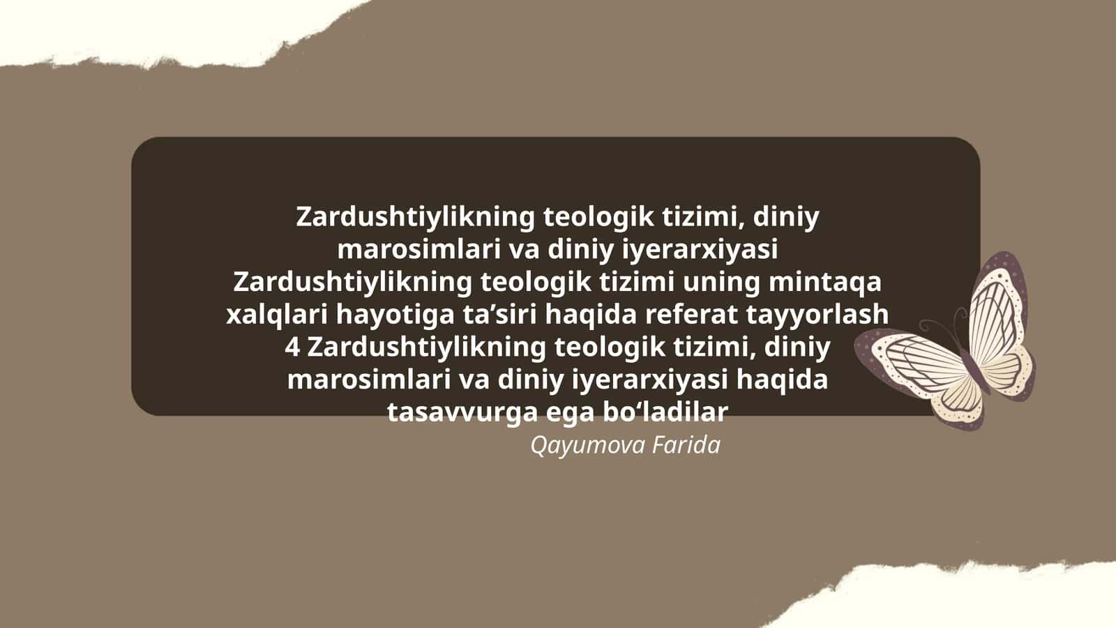 Zardushtiylikning teologik tizimi, diniy marosimlari va diniy iyerarxiyasi