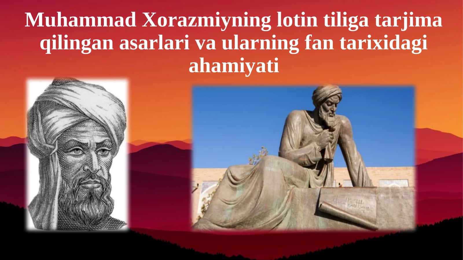 Muhammad Xorazmiyning Lotin Tiliga Tarjima Qilingan Asarlar va Ularning Fani Tarixi