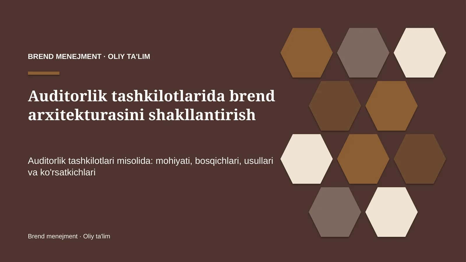 auditorlik tashkilotlarida brend arxitekturasini shakllantirish 1603