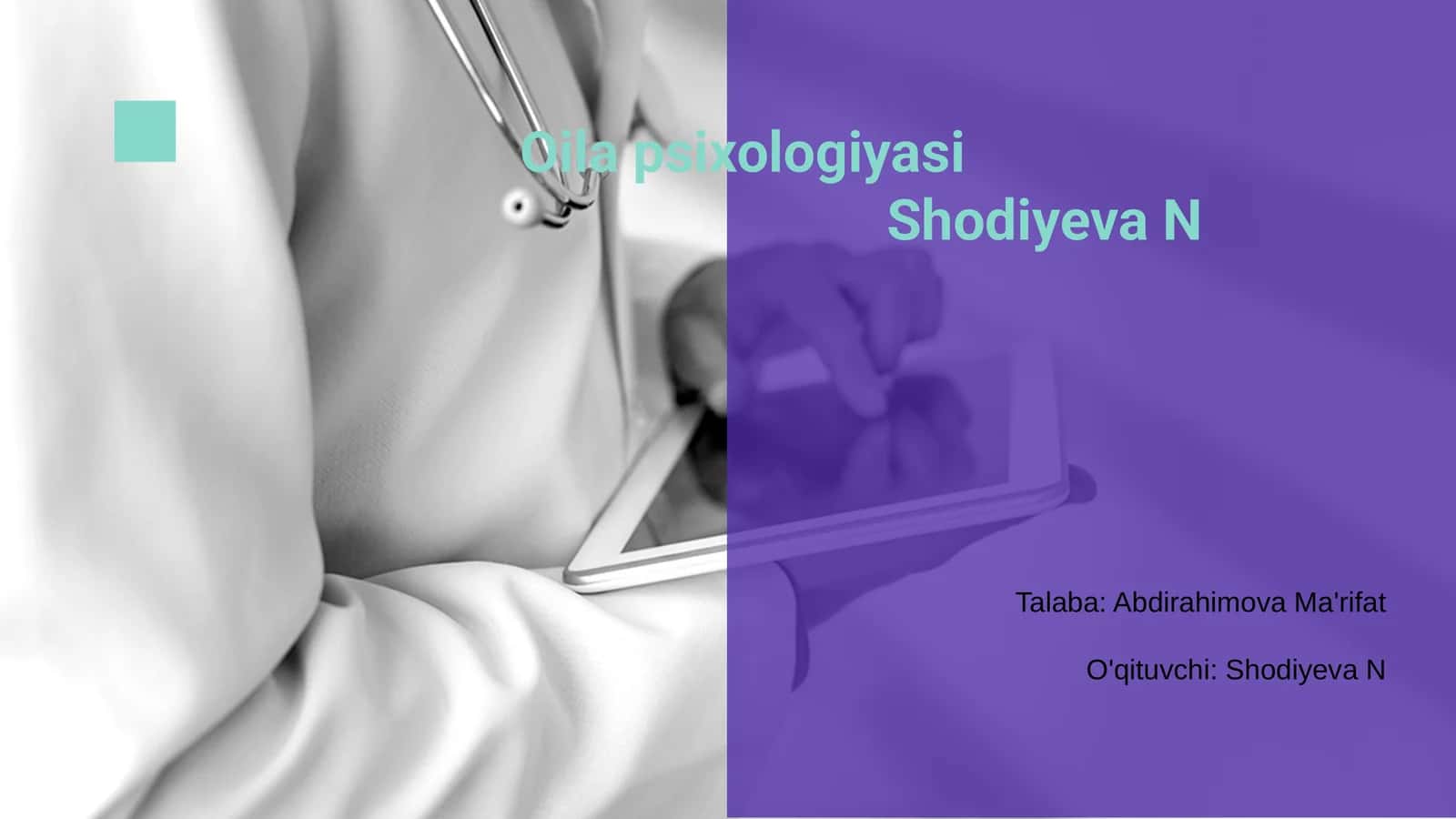 Oilа psixologiyasi