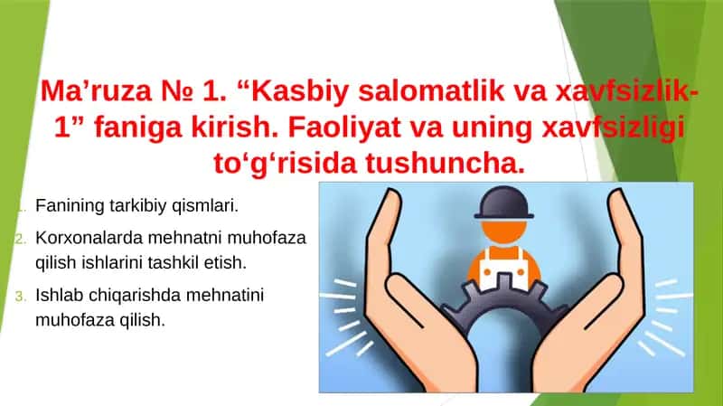 Kasbiy salomatlik va xavfsizlik-1