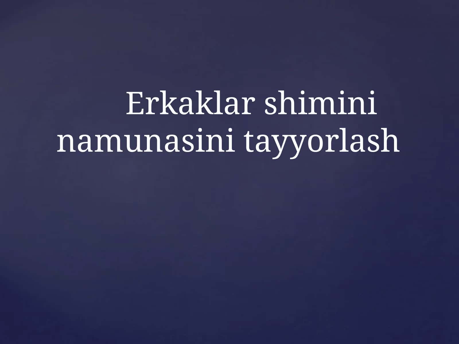 Klassik erkaklar shimlari (burmalarsiz)