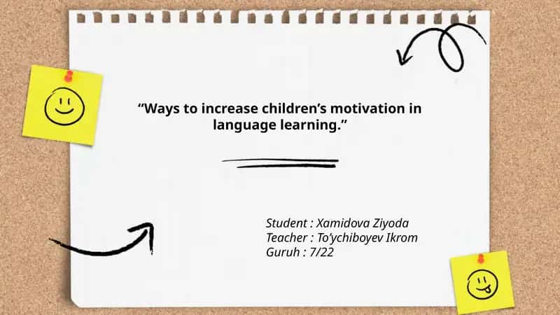 Ways to increase children’s motivation in language learning