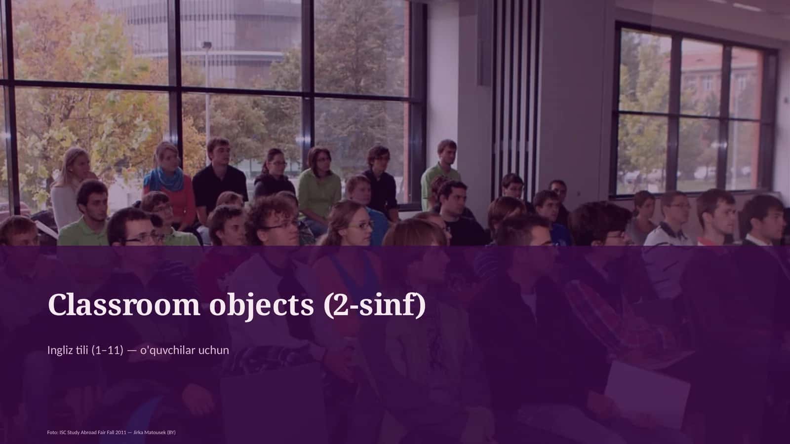 Classroom objects (2-sinf)