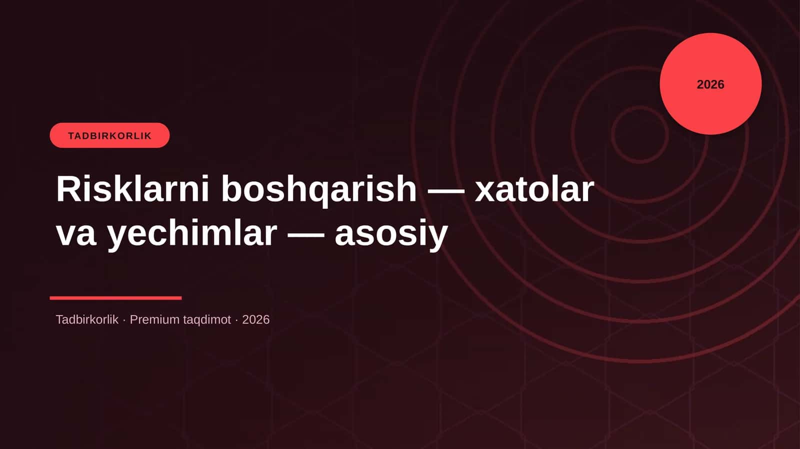 Tadbirkorlik