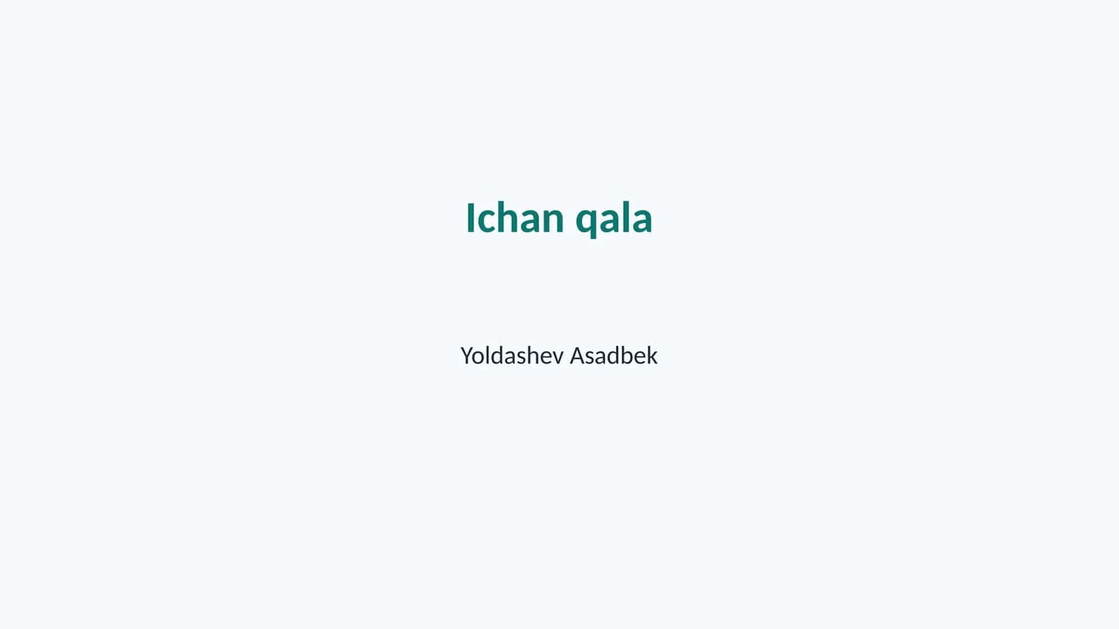 Ichan qala