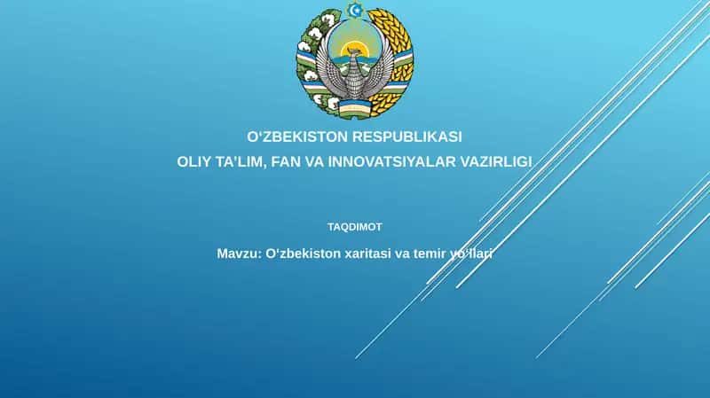 O'zbekiston temir yo'llari va temiryo'l xaritasi