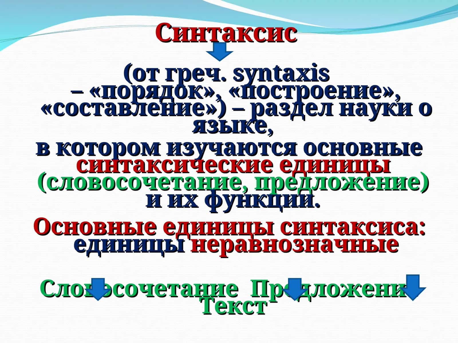 Синтаксис