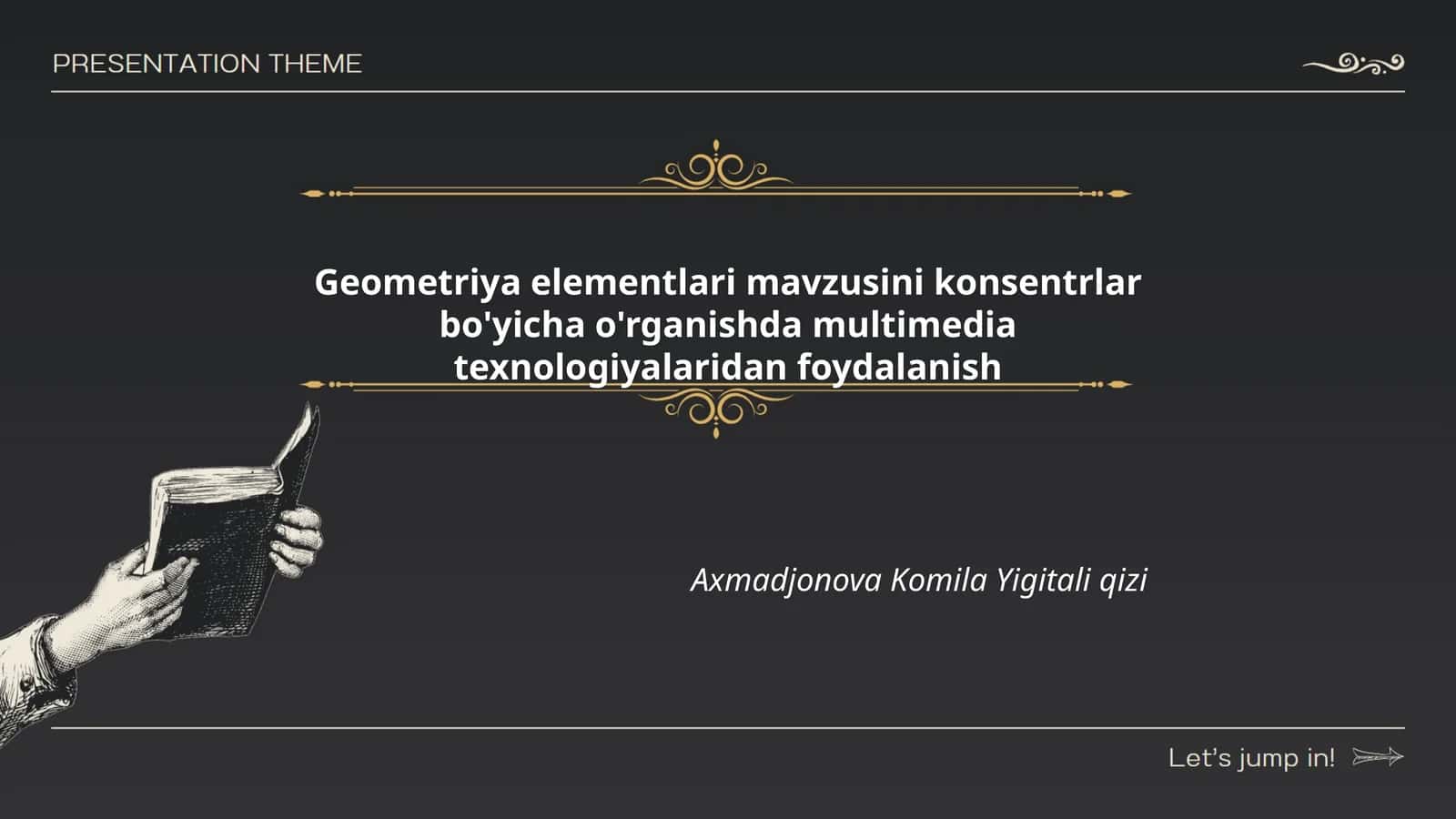 Geometriya elementlari mavzusini konsentrlar bo'yicha o'rganishda multimedia texnologiyalaridan foydalanish