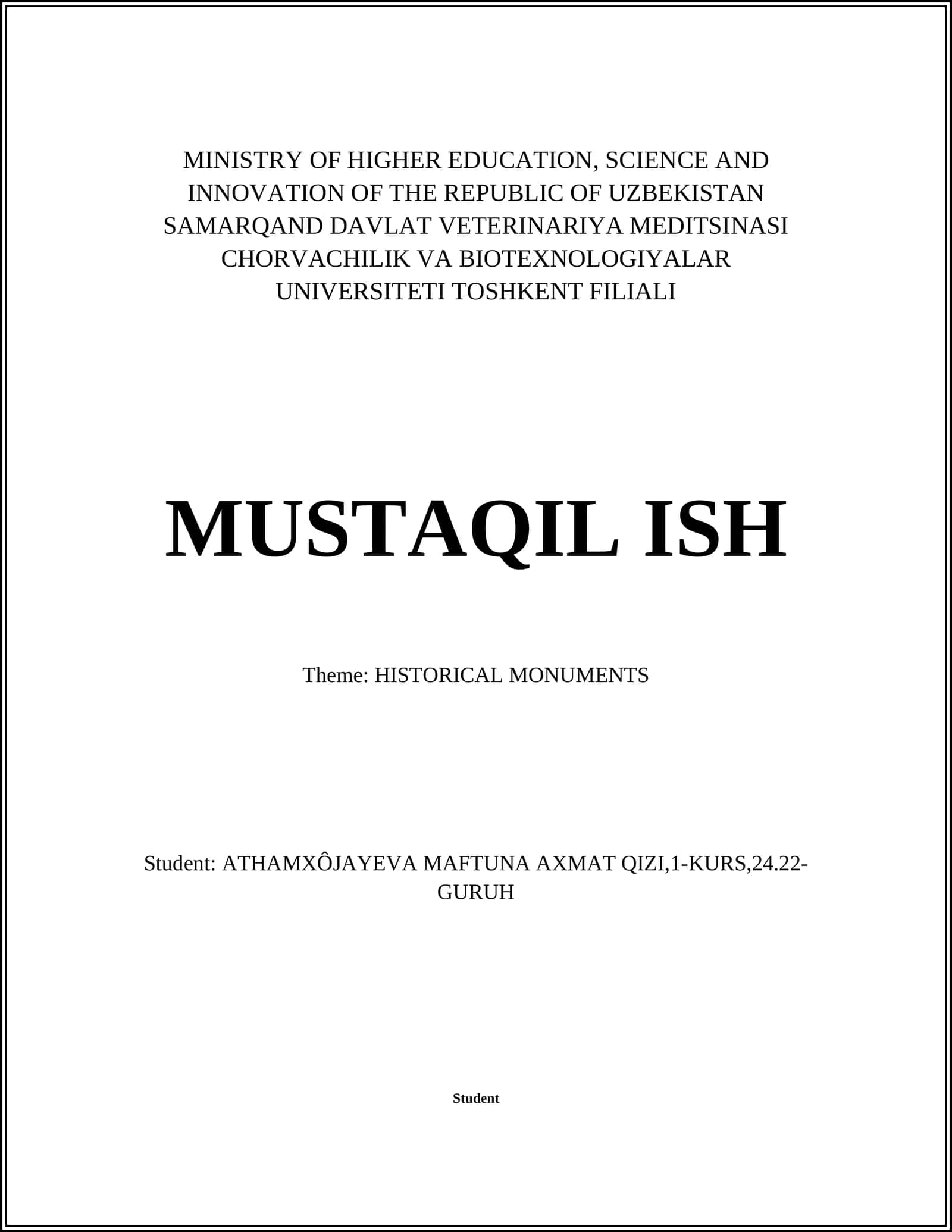 Origins and Constructions of Historical Monuments
