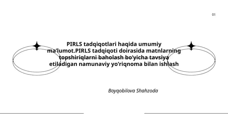 PIRLS tadqiqotlari haqida umumiy maʼlumot