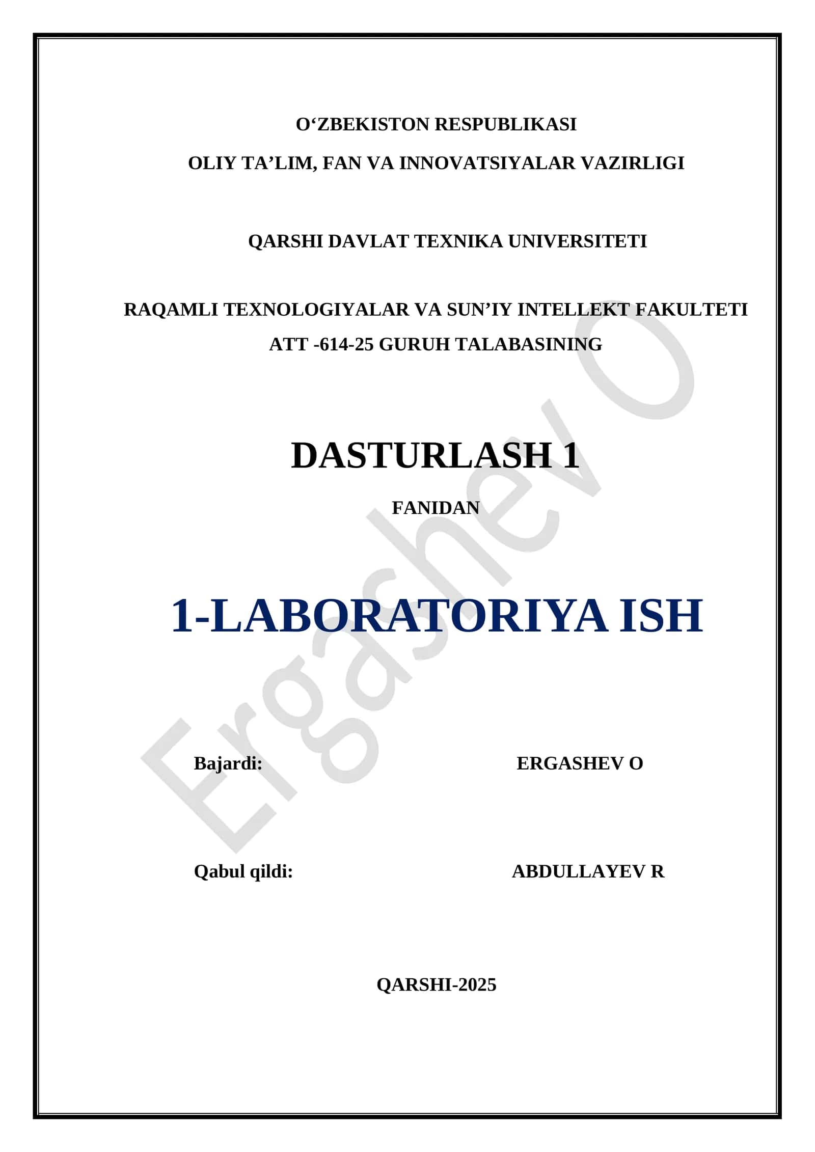 Chiziqli tuzilmali algoritmlarni tavsiflash, C++ tilida dasturlashtirish va kompyuterda hisoblashlar o‘tkazish