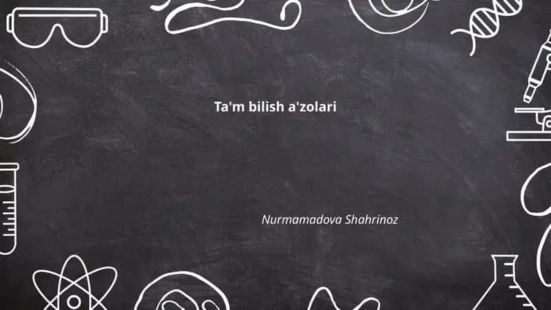 Ta'm bilish a'zolari