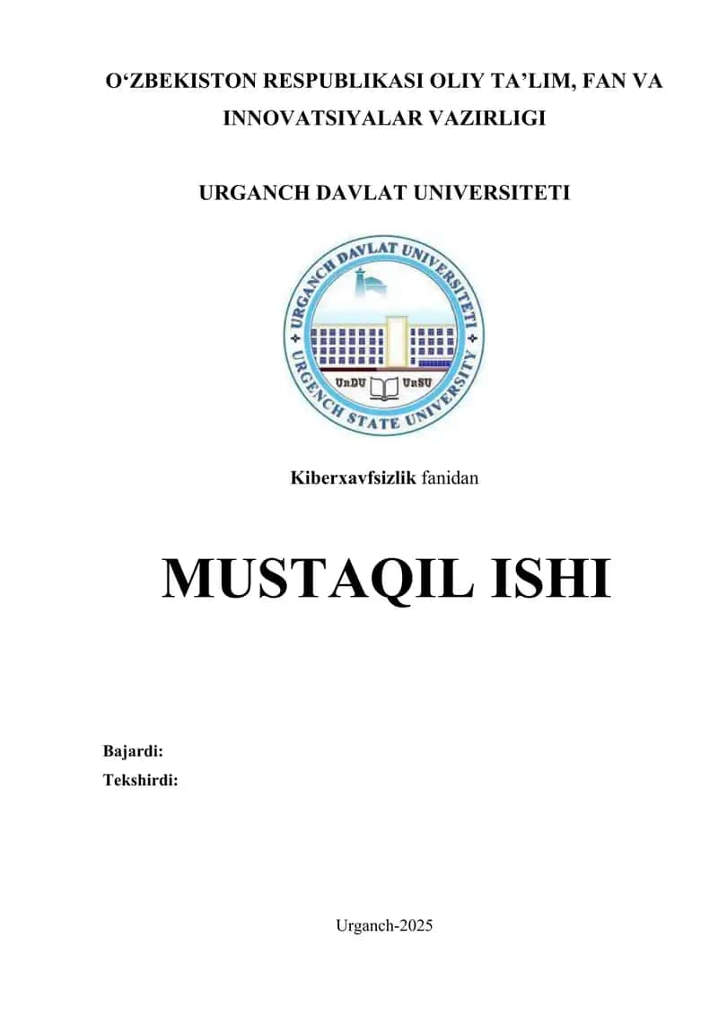 Tarmoqda uzatiluvchi axborotni ximoyalashda kriptografiyaning o’rni